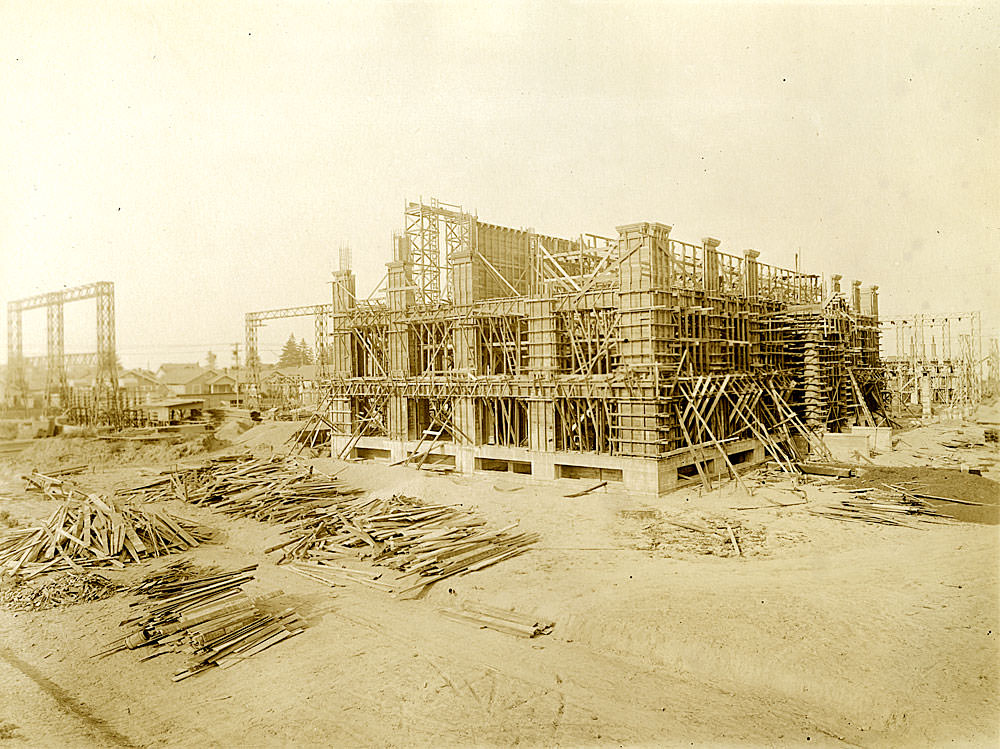 #43 Construction, Cushman Substation, Tacoma, 1925