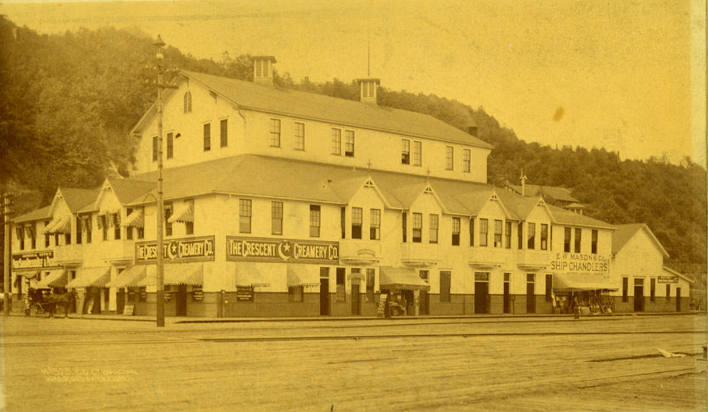 #49 Northern Pacific wharf in Tacoma, 1890