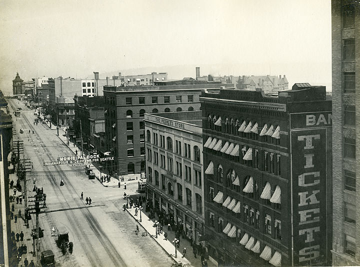 #29 Pacific Avenue, Looking North, Tacoma, 1910