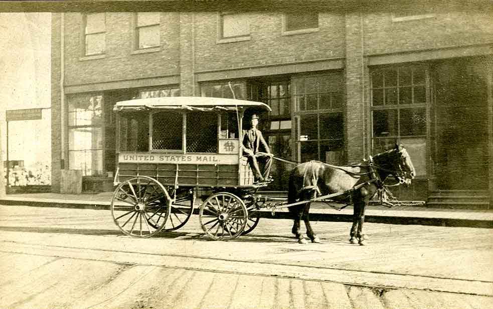 #65 mail wagon in Tacoma, 1908