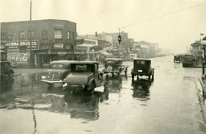 #42 Looking East on Union Avenue from Fifty-sixth Street, South Tacoma, 1936