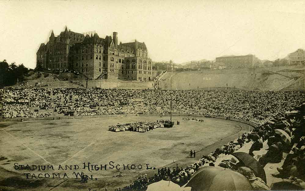#33 Stadium and High School. Tacoma, 1910
