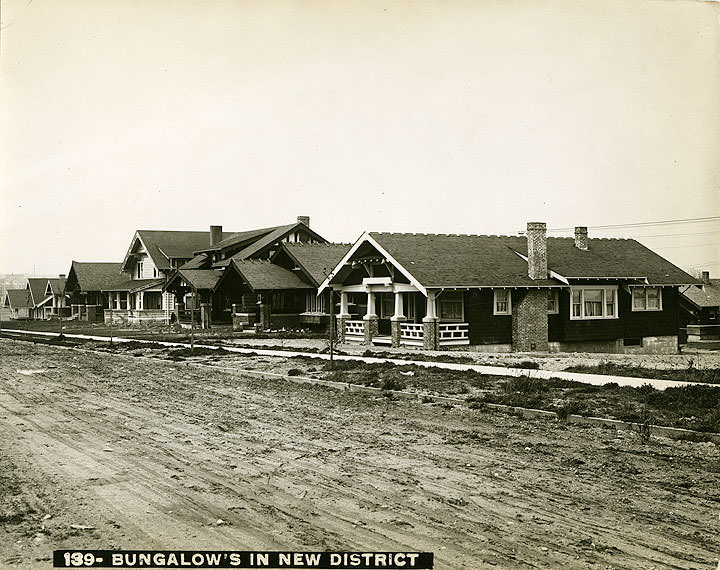 #36 Bungalows in New District, Tacoma, 1910