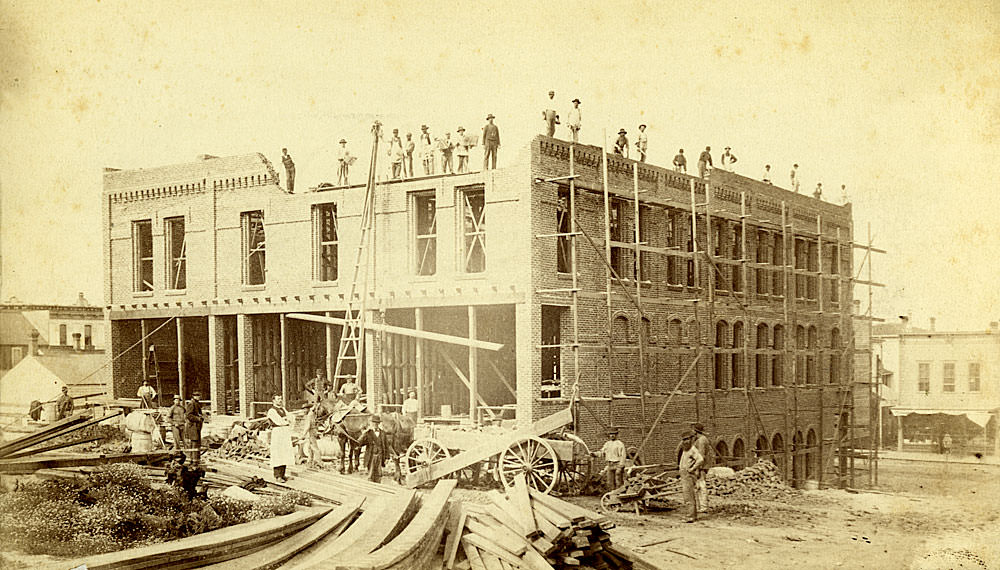 #63 Building construction, Tacoma, 1890