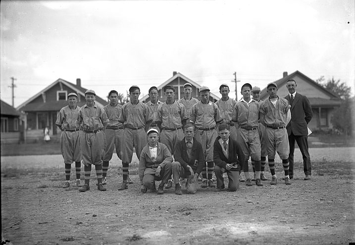 #113 Gault School Baseball Team, Tacoma, 1918