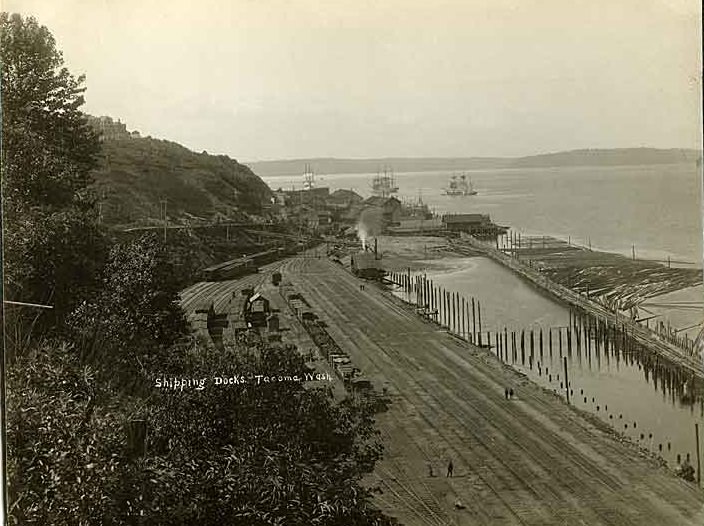 #58 Shipping Docks. Tacoma, 1889