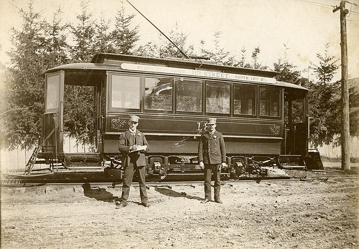 #86 A.J. Nelson and Streetcar No. 37, Tacoma, 1900