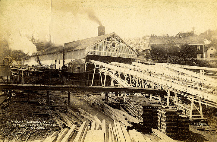 #62 Tacoma Sawmill, Capacity, 500,000 Ft. per Day, 1888