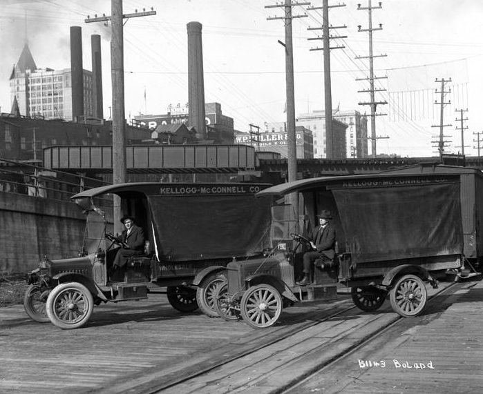 #120 Kellogg-McConnell Co. Delivery Trucks, Tacoma, 1918