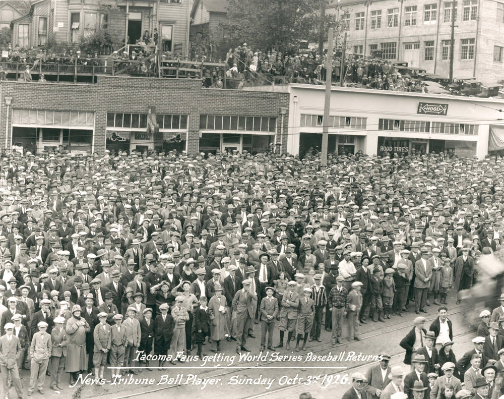 #77 Tacoma Fans getting World Series Baseball Returns, 1926