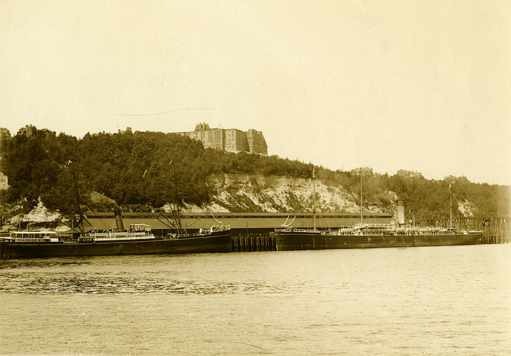 #78 Tacoma waterfront and Stadium High School from Commencement Bay, 1925