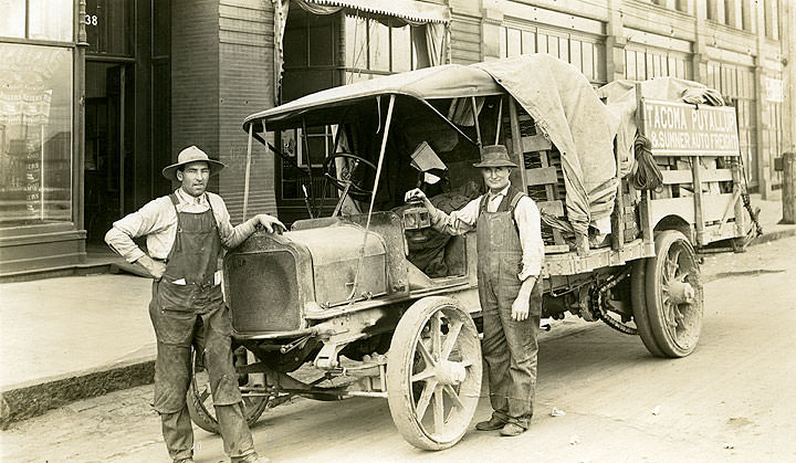 #58 Tacoma, Puyallup & Sumner Auto Freight Co. Delivery Truck, 1910
