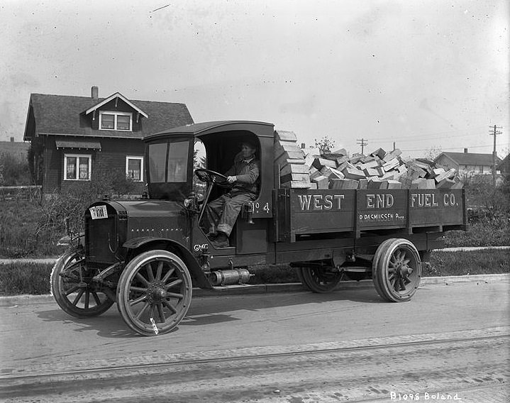 #129 West End Fuel Co. Delivery Truck, Tacoma, 1918
