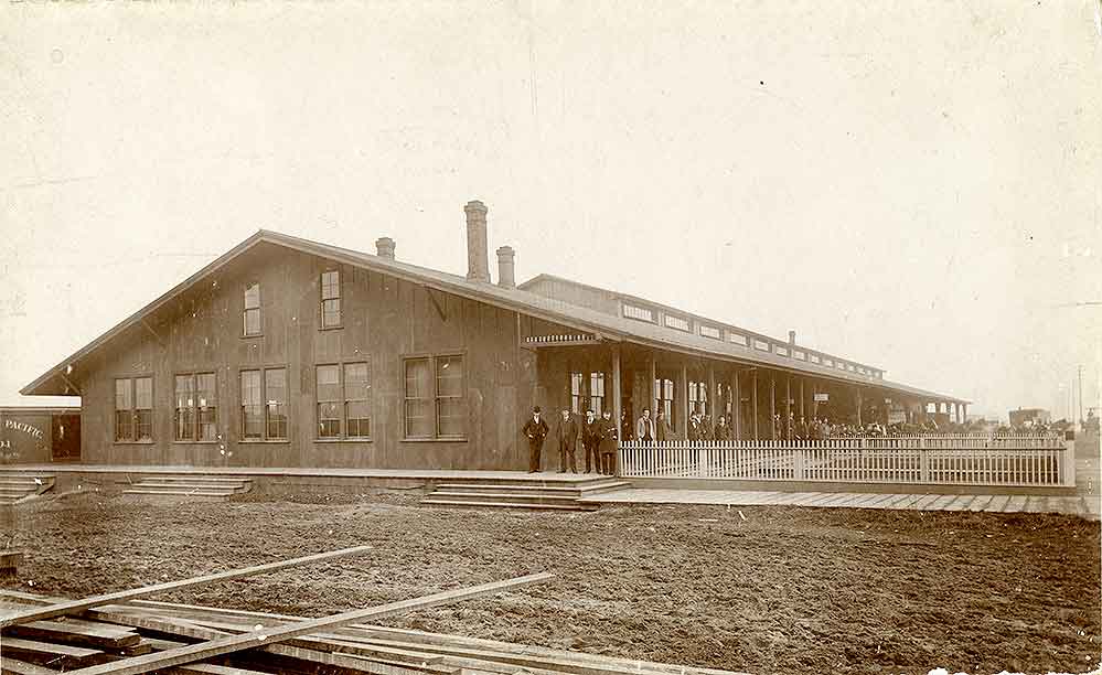 #87 Northern Pacific Railroad freight office at Tacoma, 1890