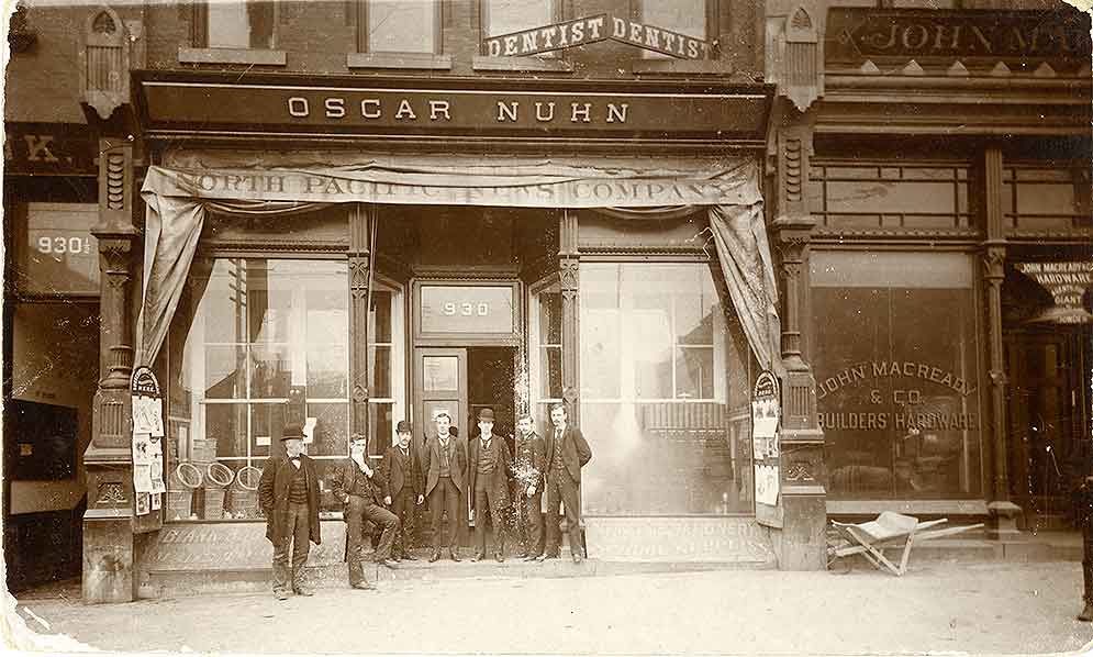 #116 Oscar Nuhn, Jobber and Retailer, Books and Stationery, 930 Pacific Ave., Tacoma, 1890