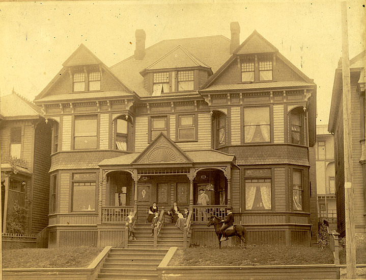 #119 Charles H. Manley Home and Family, 944 E (Fawcett) Street, Tacoma, 1890
