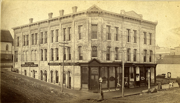 #94 Merchants National Bank, South Eleventh Street, and Pacific Avenue, Tacoma, 1889