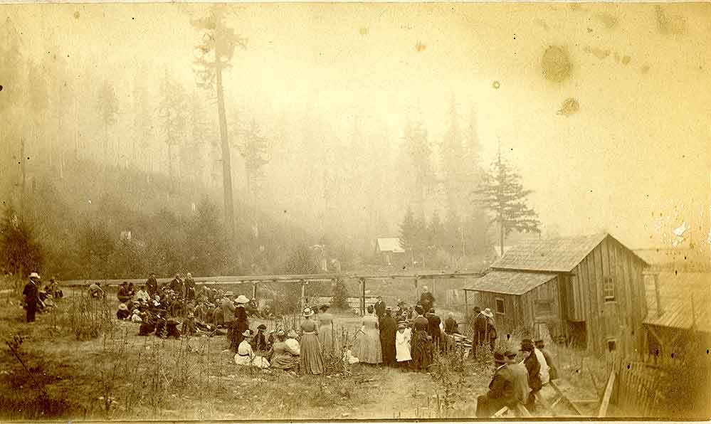 #95 View of Tacoma Oil Company’s Oil Wells, At Eli, Pierce County, 1888