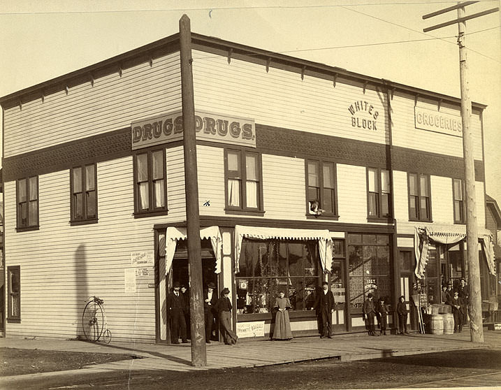 #129 Quiett & Roice, Drugstore, 2411 Sixth Avenue, Tacoma, 1893