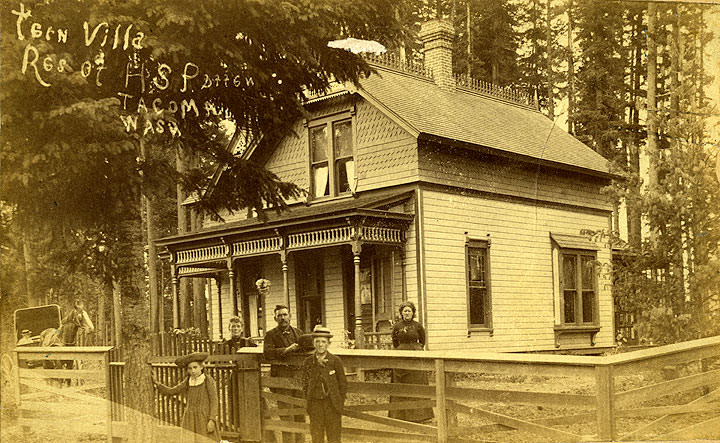 #133 Harry S. Patten Residence and Family, 7609 Pacific Avenue, Fern Hill, Tacoma, 1890