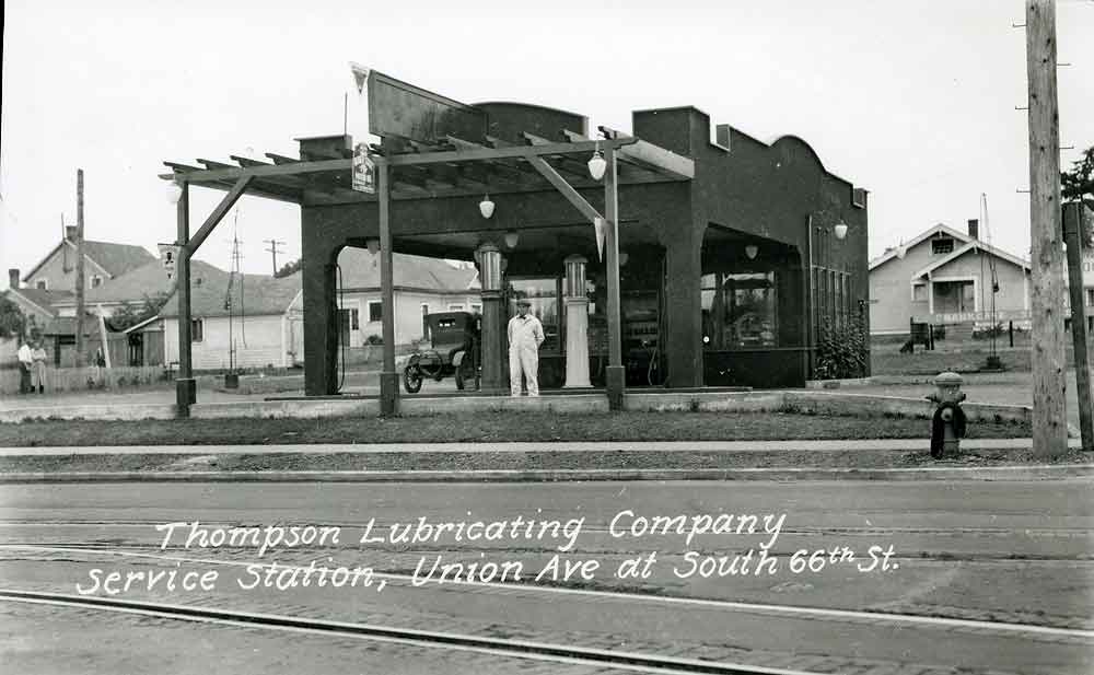 #25 Thompson Lubricating Company/Service Station, Union Ave at South 66th Street, 1928