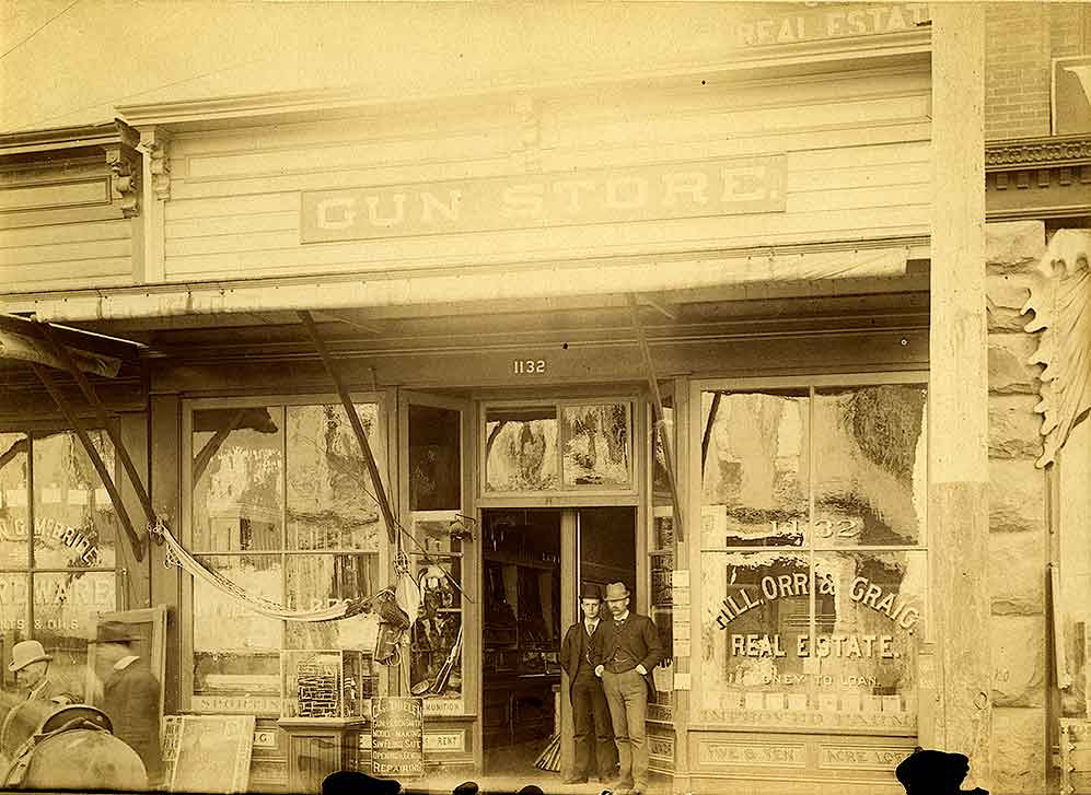 #137 Hill, Orr, & Craig, Real Estate & Loans / Gun Store / 1132 Pacific Avenue, Tacoma, 1890