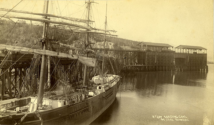 #148 Loading Coal at Coal Bunkers, Tacoma, 1890