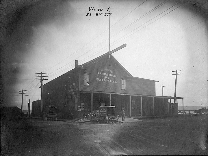 #161 Clark’s Transfer and Club Stables, 101 South 8th, 1901