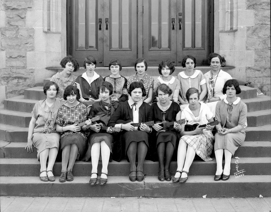#68 Ukulele Club at Lincoln High School, 1930