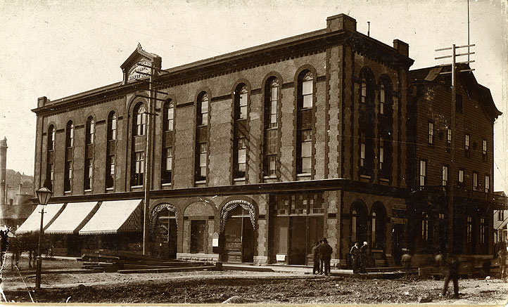 #154 Uhlman Market Block, South Ninth and A Streets, Tacoma, 1890