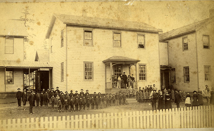 #103 Indian Scholars at the Industrial Boarding School, Puyallup Reservation, 1887