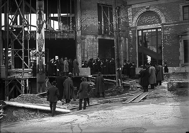 #178 Laying cornerstone on Ferry Museum, 1915
