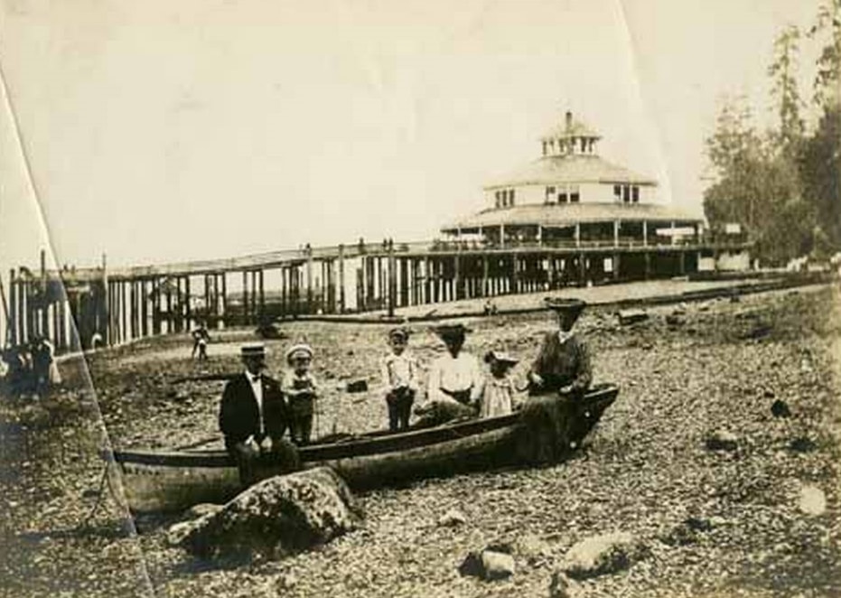 #160 Crump Family at Point Defiance Park Beach, 1890