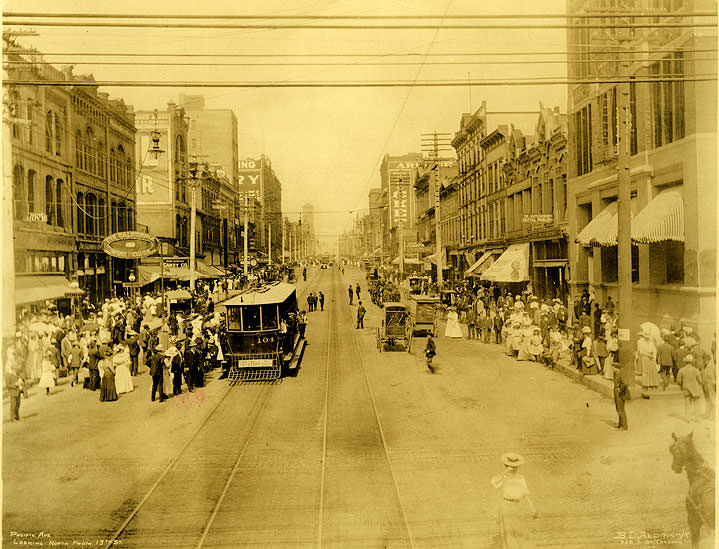 #176 Pacific Avenue Looking North from 13th Street, 1907