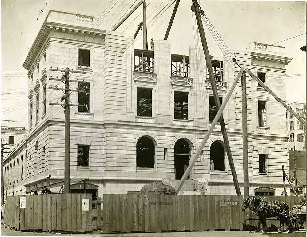 #178 Construction of the Tacoma United States Post Office, Court House, and Customs House May 1, 1909