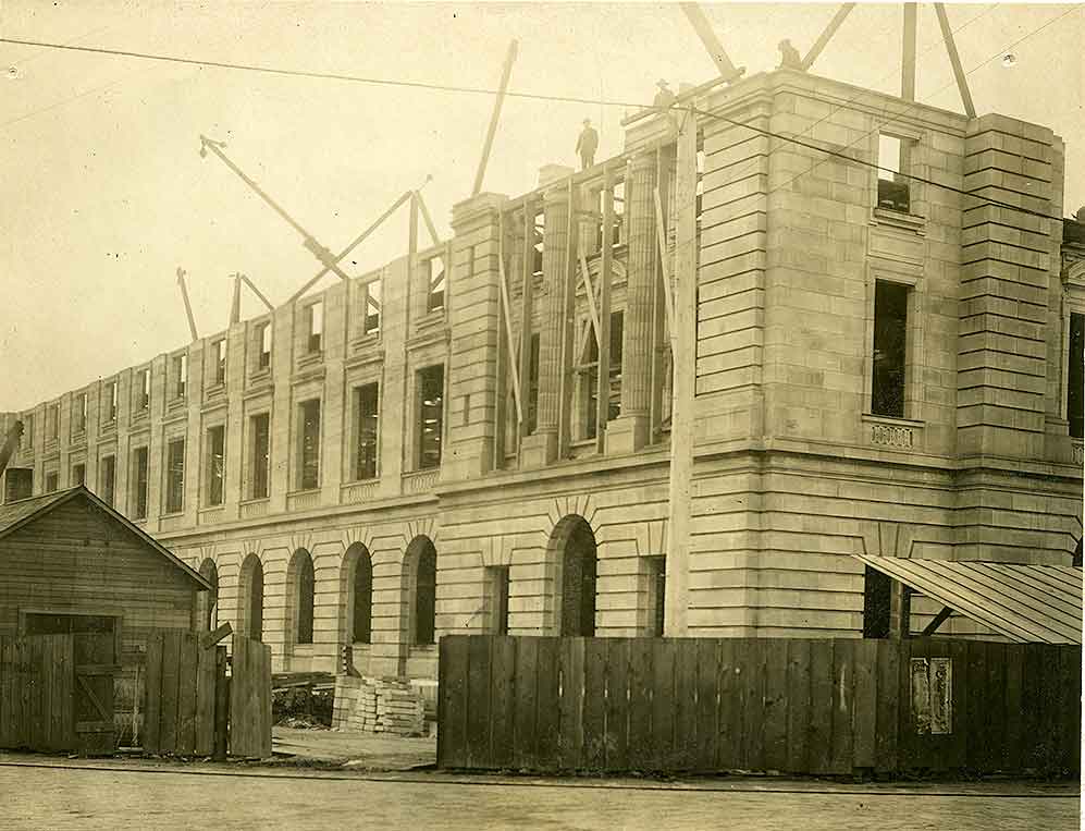 #179 Construction of the Tacoma United States Post Office, Court House, and Customs House, 1909
