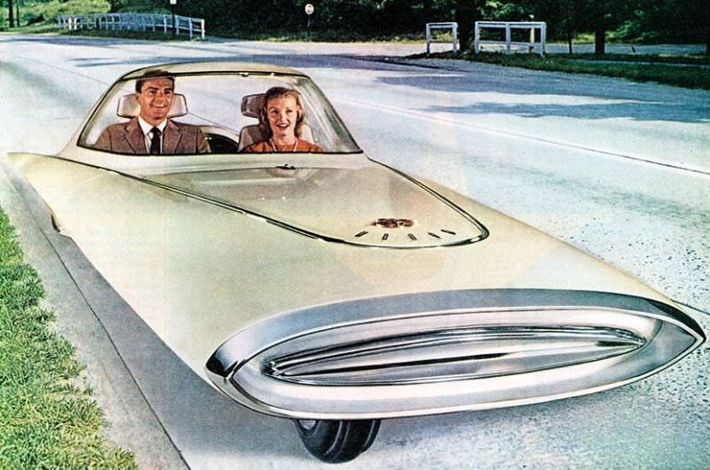 1961 Ford Gyron: Two-Wheeled Gyrocar that was created for Research and Marketing Purpose Inventions