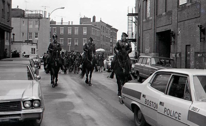 #39 Mounted police officers in North End Christmas Parade