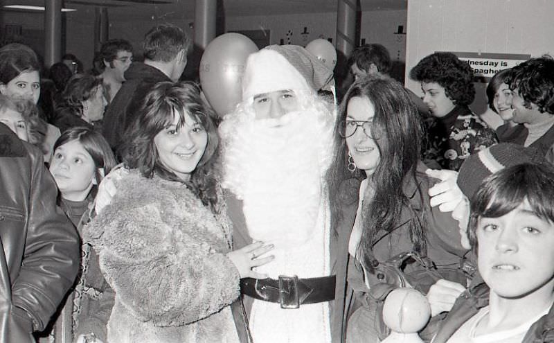 #46 Women with Santa Claus at North End Christmas Party