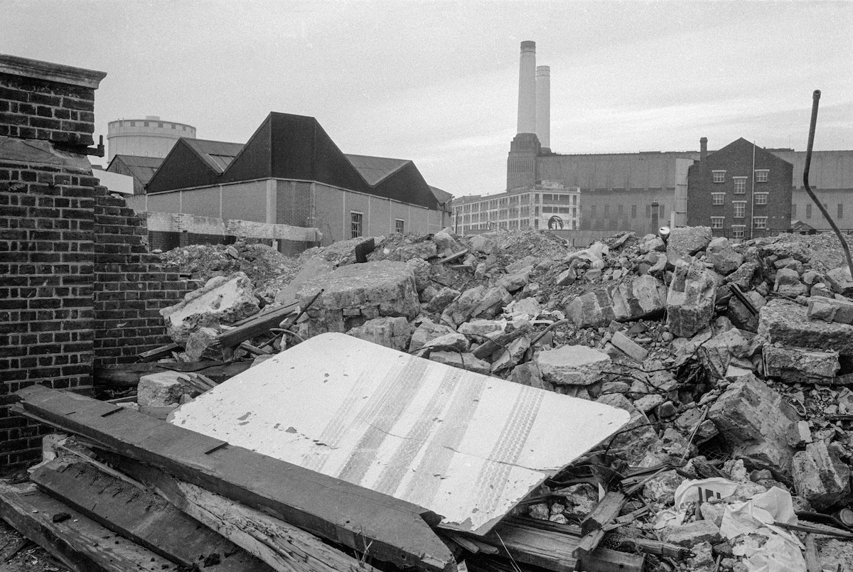 #44 Demolition in Nine Elms Lane, Battersea, 1983