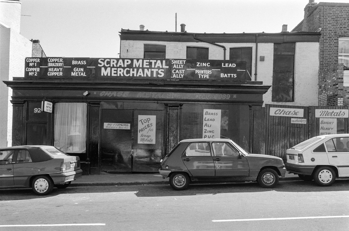 #34 Scrap Metal Merchants, Lavender Hill, Battersea, 1989