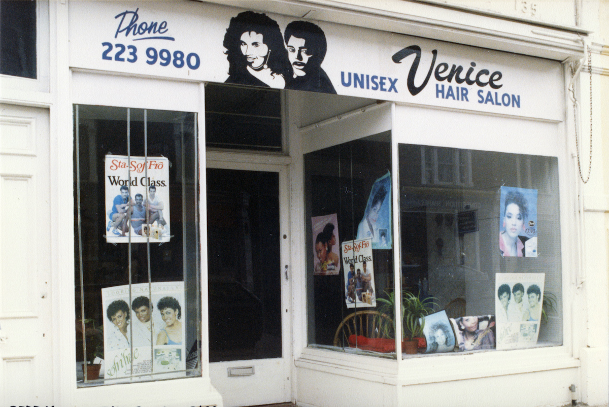 #39 Venice, Hairdressers, Northcote Rd, Battersea, 1988