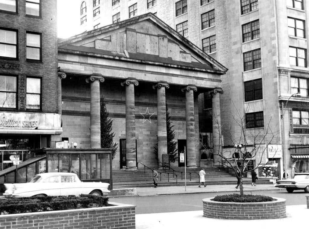 #155 The exterior of the Cathedral Church of St. Paul in Boston, Dec. 13, 1962.