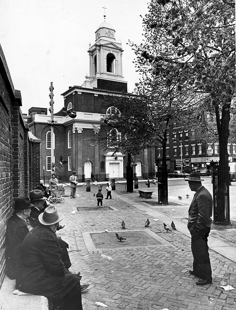 #193 Paul Revere Park and St. Stephen’s Church in Boston’s North End in August 1967.