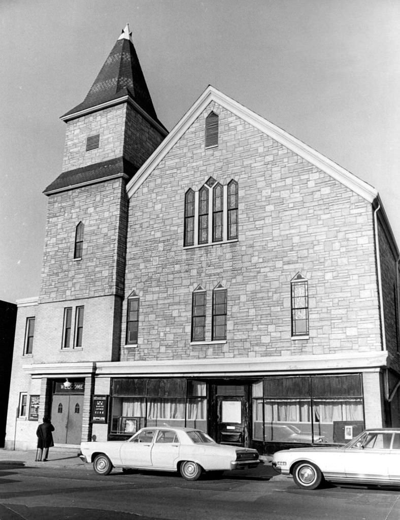 #211 The Twelfth Baptist Church at 160 Warren St. in the Roxbury neighborhood of Boston on April 6, 1968.