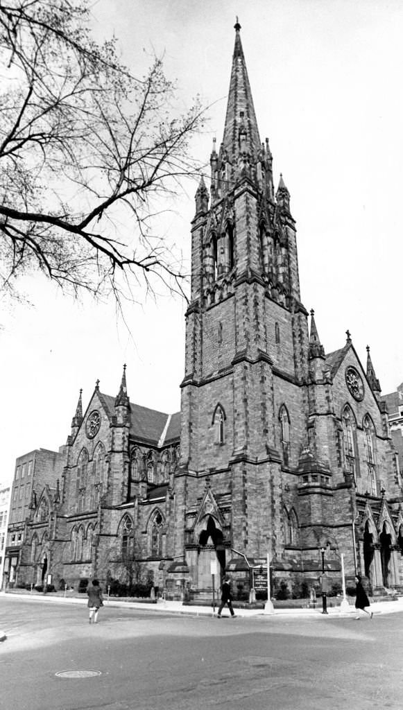 #212 The Church of the Covenant on Newbury Street in Boston on April 10, 1968.