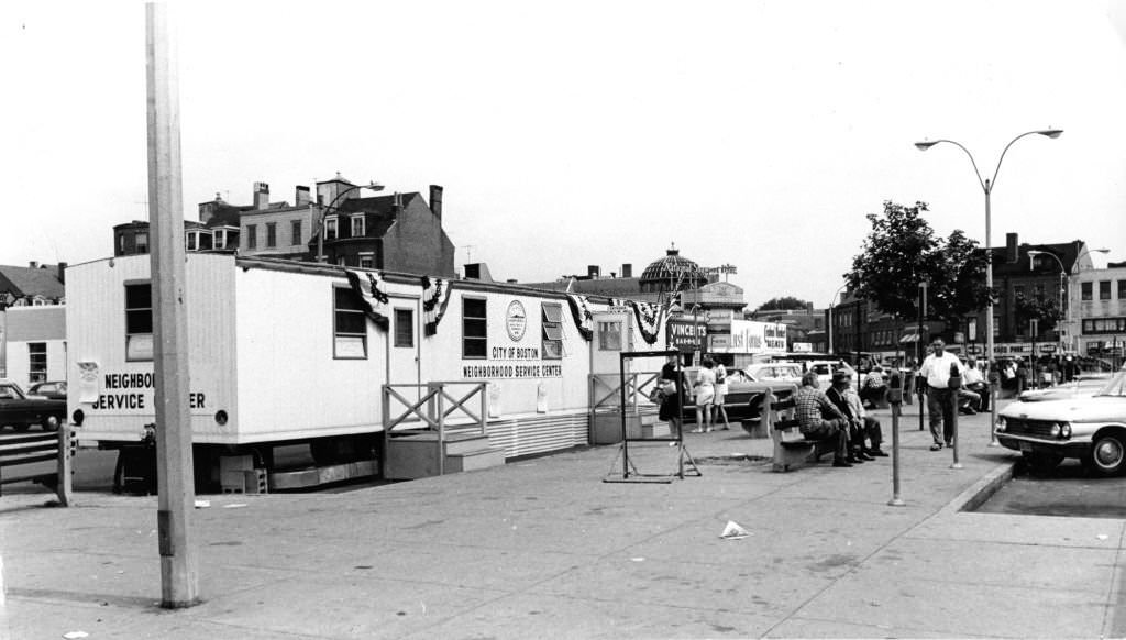 #220 The Maverick Square Little City Hall in East Boston, August 1968.