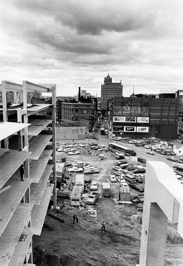 #223 The building of the Government Center garage in Boston on Sept. 12, 1968.