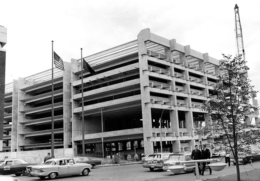 #224 The Government Center Garage in downtown Boston under construction on Sep. 12, 1968.