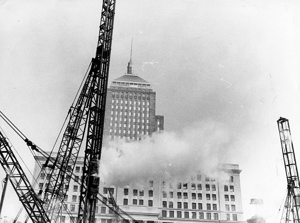 #237 Construction is underway for the new John Hancock Tower in Boston on March 18, 1969.